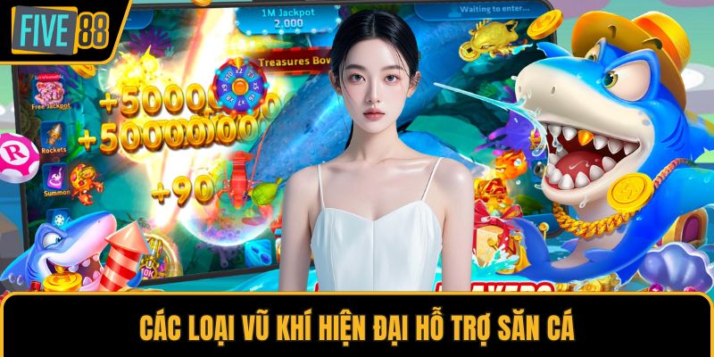 Các loại vũ khí hiện đại hỗ trợ săn cá